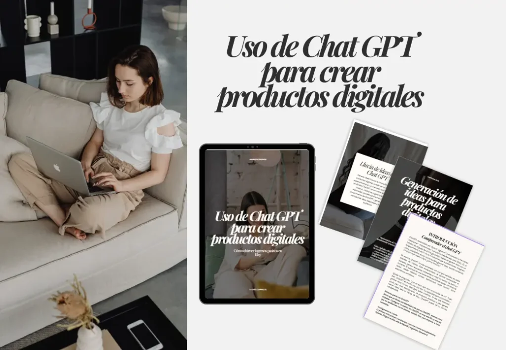 uso de chat gpt para crear productos digitales