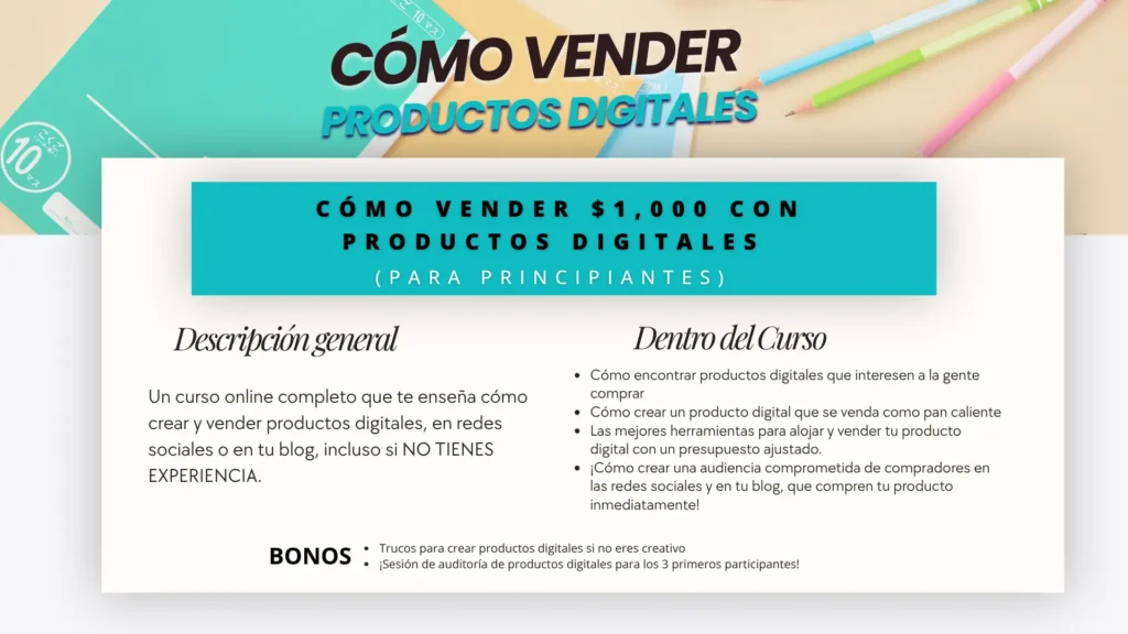 cómo vender productos digitales
